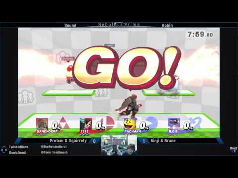 Nebulous Prime Sm4sh Doubles #52: Round - Robin: Protom & Squirrely  vs. Sinji & Bruce