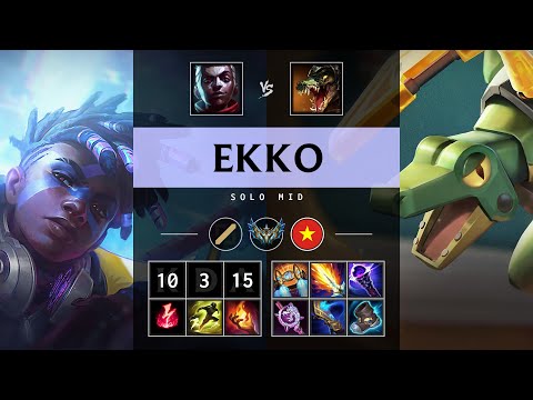 Ekko Mid vs Renekton - VN Challenger Patch 25.05