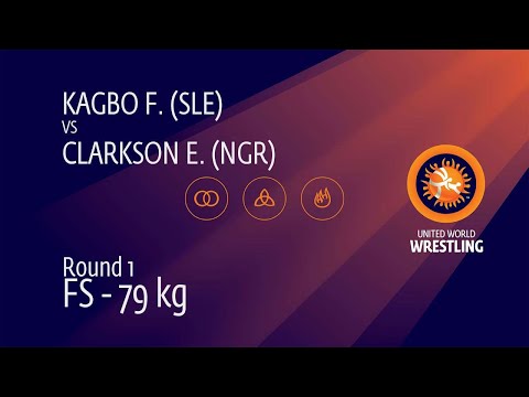 Round 1 FS - 79 kg: F. KAGBO (SLE) v. E. CLARKSON (NGR)