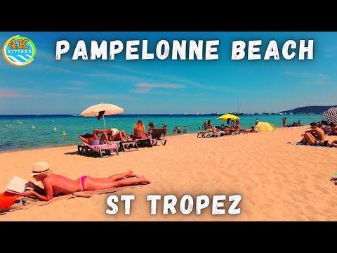 Beach Walk Saint Tropez in 4K 🧡 Pampelonne Beach 💛 July 2021