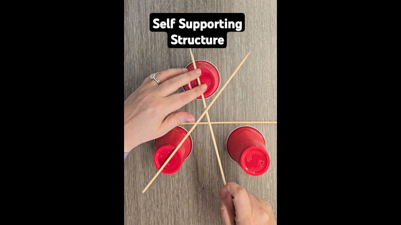 self supporting structure #challenge #elementary #science #teacher #stem # #experiment #engineering