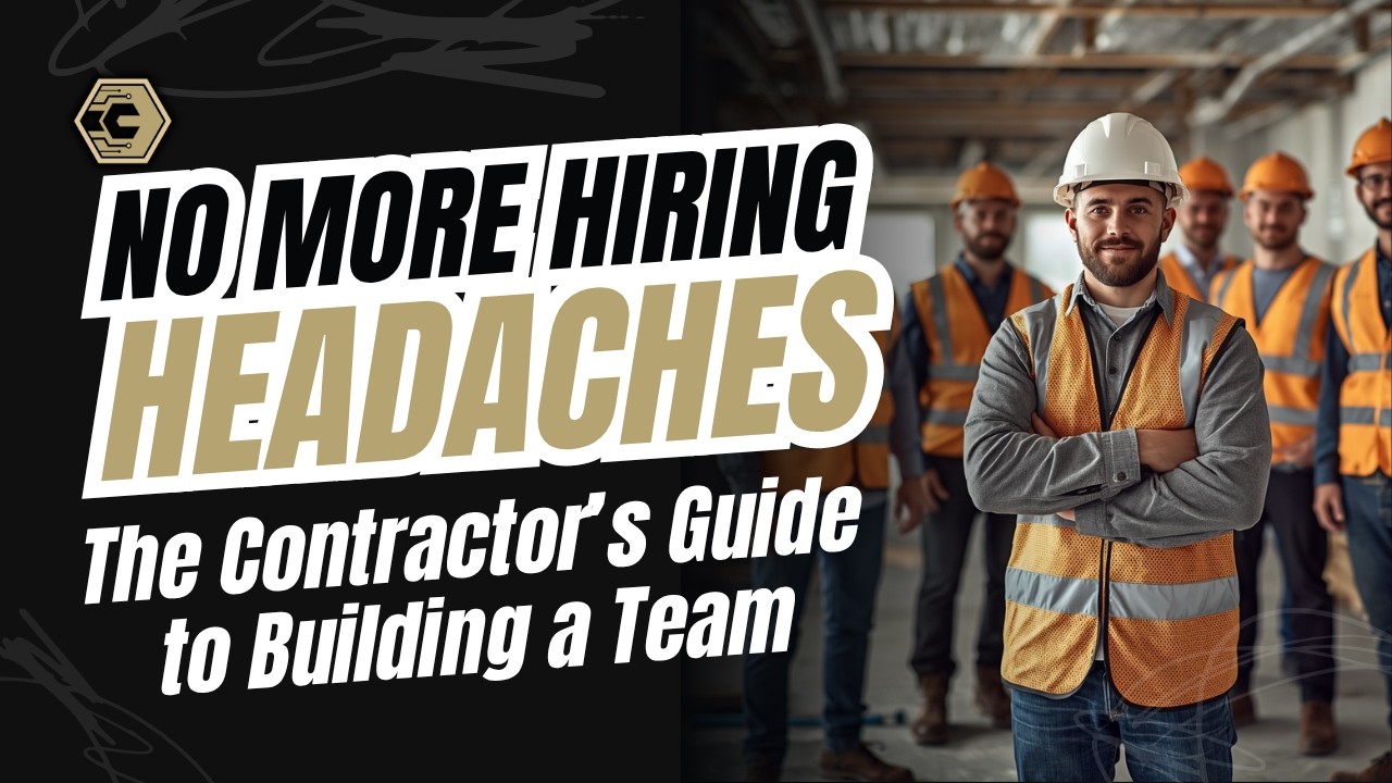You Can't Find Good Guys Because You Don't Have a Construction Hiring System