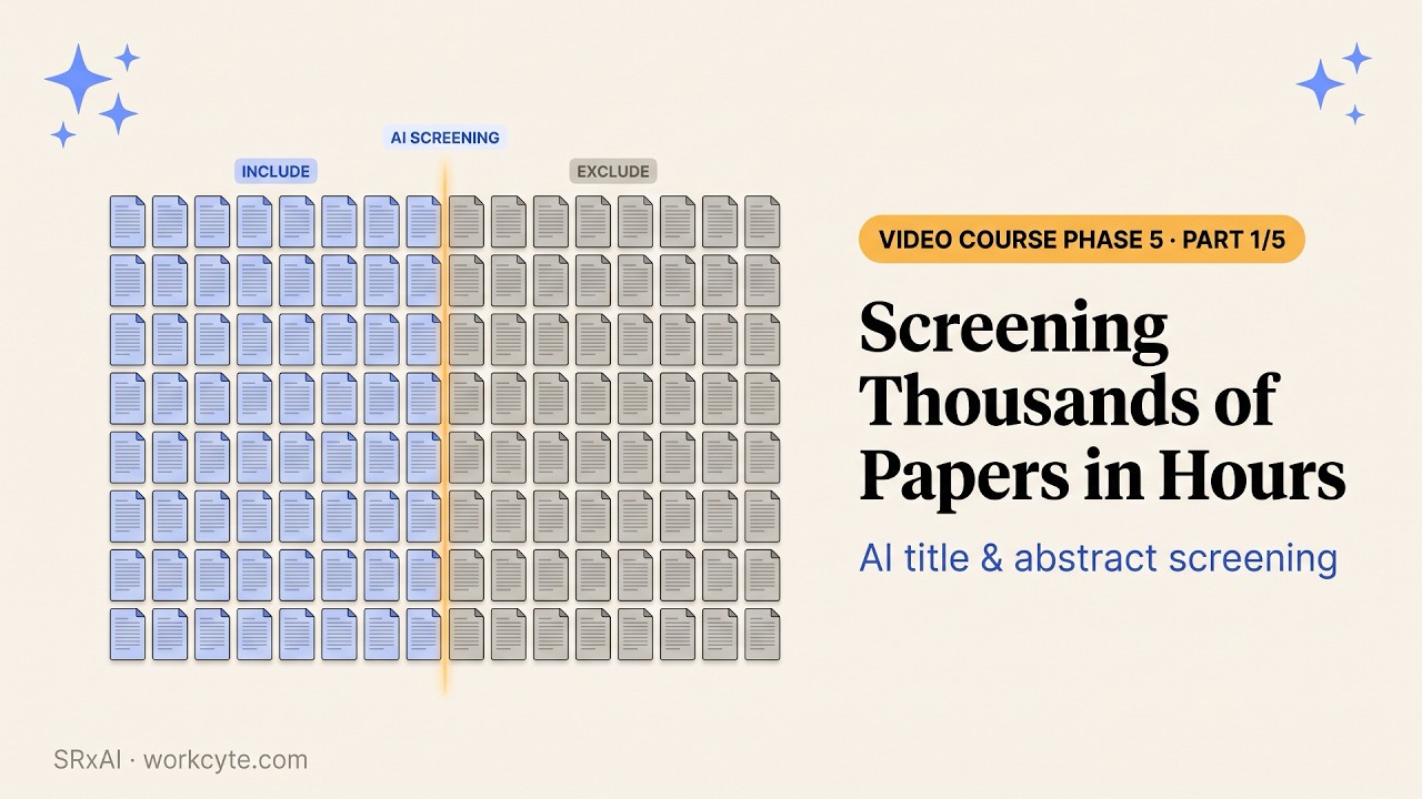 Phase 5 (1/5): AI Title & Abstract Screening for Systematic Reviews — Screening in Hours, Not Months