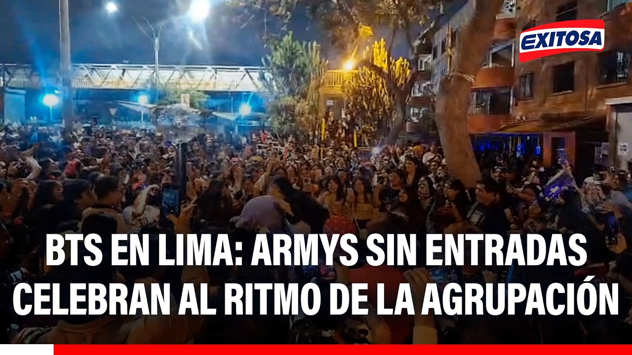 🔴🔵 ARMYs sin entradas celebran al ritmo de la agrupación surcoreana desde exteriores de San Marcos
