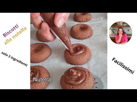 Biscotti alla Nutella con soli 3 ingredienti