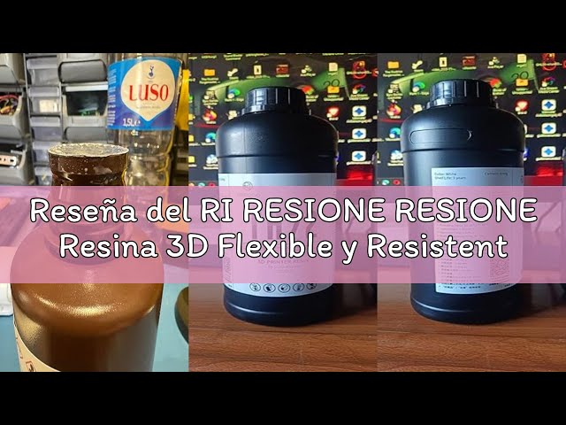 Vídeo relacionado con RESIONE Resina 3D Flexible y Resistente - TH72 Resina de Impresora 3D con Dureza Duradera - Alta Resistencia a Impactos y Baja Absorción de Agua para Impresión 3D LCD/DLP/MSLA Gris Mate 1KG