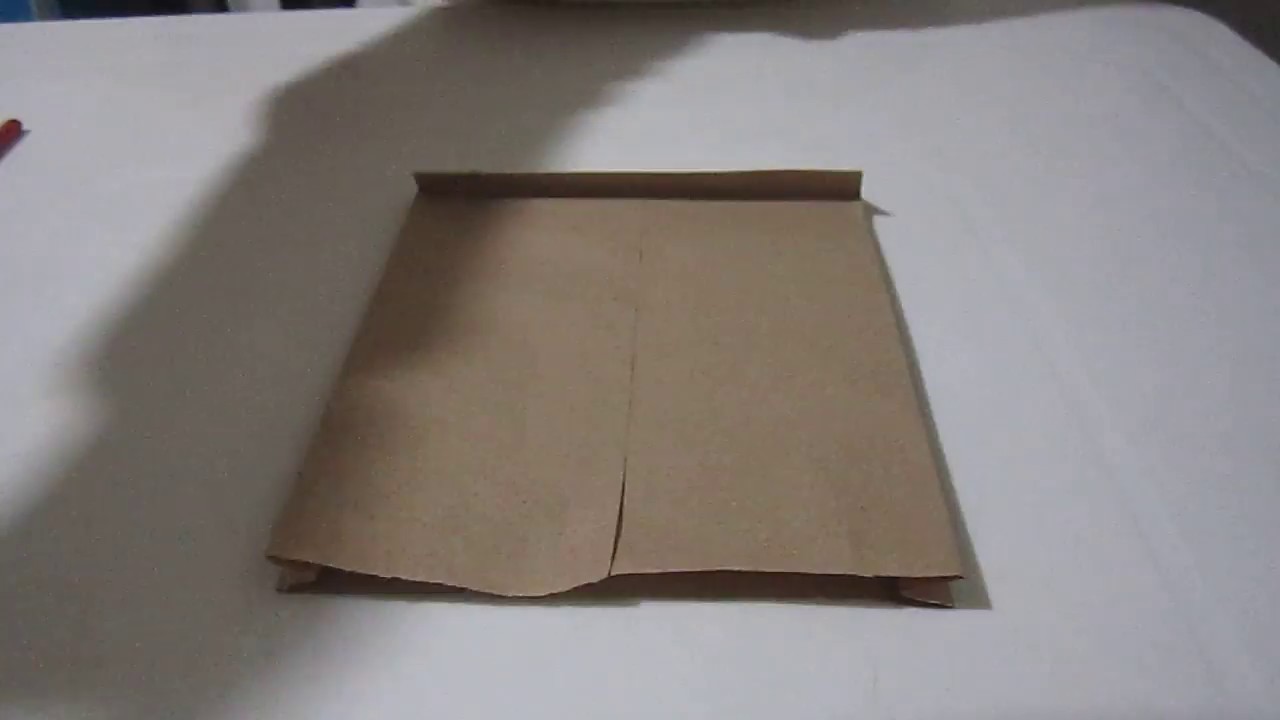 como hacer bolsa de papel kraft en 5 minutos