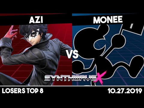Azi (Joker/Inkling) vs Monee (Mr. Game & Watch/Hero) | Losers Top 8 | Synthwave X #7