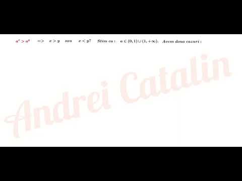 Inecuatii exponentiale