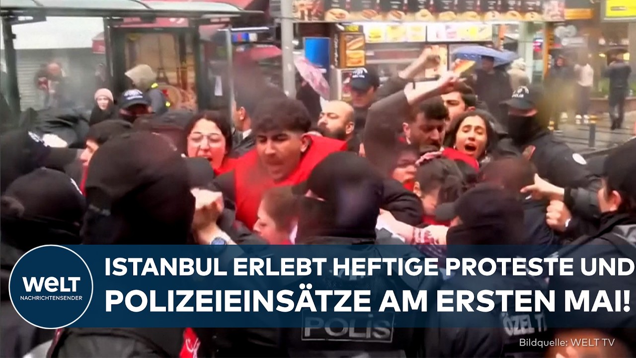 ISTANBUL: Demonstrationen zum 1. Mai eskalieren! Festnahmen und Tränengas bei am Taksim Platz!