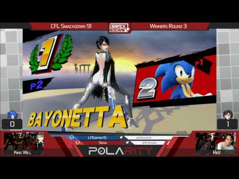 CFL Smackdown 91 WiiU - King Will (Sonic) vs Riot (Bayonetta) - Winners R3