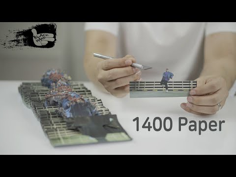 This Guy Cut 1,400 Pieces Of Paper To Make This Sick Stop-Motion Dance Video