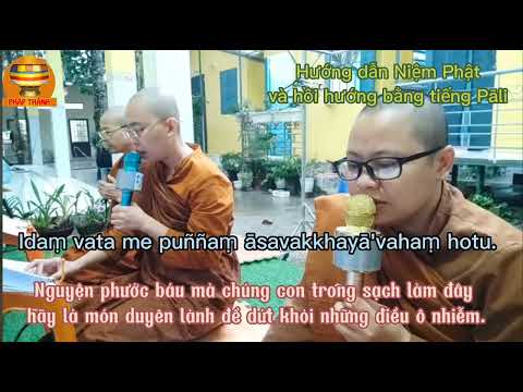 NIỆM PHẬT VÀ HỒI HƯỚNG BẰNG TIẾNG PĀLI
