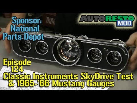 Classic Instruments SkyDrive, '65 '66 Mustang Instrument panel build Episode 124 Autorestomod