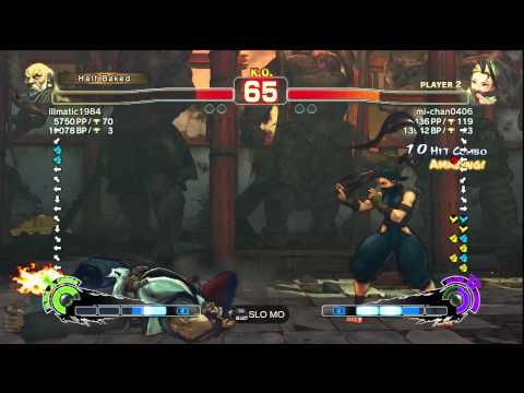 SSF4 AE Ver. 2012: illmatic1984 [Gouken] vs. mi-chan0406 [Ibuki] - PSN Ranked Match