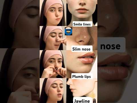 4 top face fitness moves 💛 #smilelines #jawline #facecam #facemassage #faceexercise #akwithmona