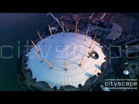 London Aerial Footage - O2 Arena / Mille