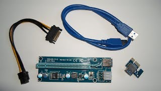 PCIe X1 auf X16 Adapter mit Strom