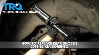 How to Replace Rear Shocks 2011-15 Kia Sorento