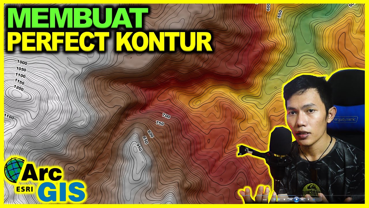 Tutorial Membuat Garis Kontur Smooth Major/Minor + Hillshade (Topografi) || ArcGIS