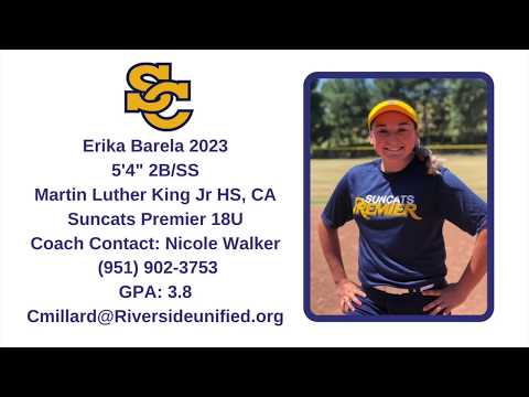 Erika Barela 2023 2B/SS Skills and Recruiting Video