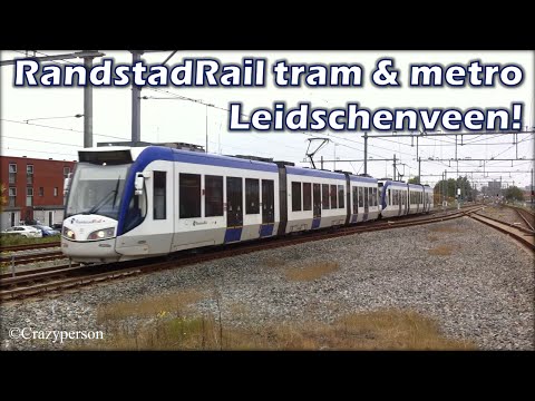 HTM (koppel)trams & RET metro's achter elkaar te Leidschenveen! #RandstadRail