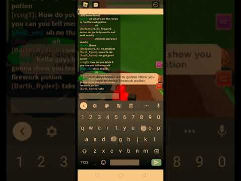 how to make firework potion in wacky wizards #shorts #roblox