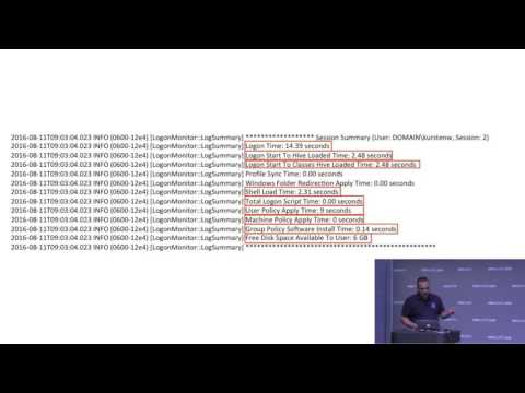 VMworld 2016 Logon Monitor Fling Wouter Kursten