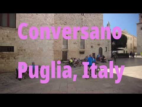 Conversano, Puglia Italy, by day and night in 4K