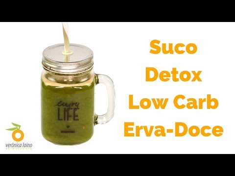 Suco Detox, Low Carb de ERVA-DOCE que mata a vontade de comer doce!