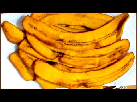 HOW TO MAKE SWEET PLANTAIN STRIPS (PAPITA)