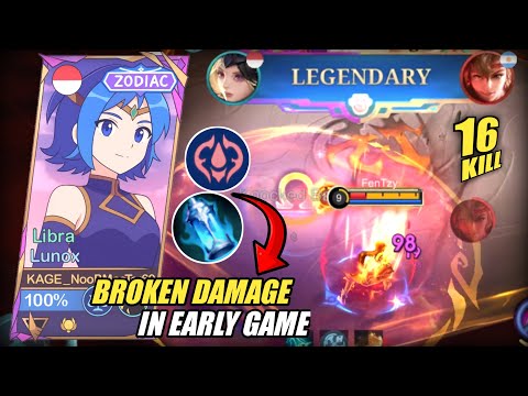 THIS IS ILLEGAL 🔥 !! THIS LUNOX BUILD ALREADY STRONG IN EARLY GAME || LUNOX BEST BUILD 2025
