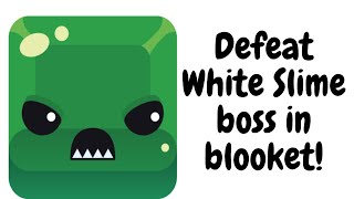 How to defeat (+montage) the white slime monster in blooket #blooket #towerdefense