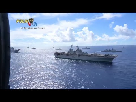 VOA : AS DAN 28 NEGARA MITRA GELAR LATIHAN PERANG MARITIM TERBESAR