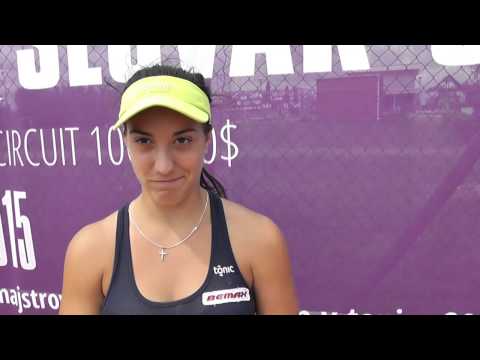 EMPIRE Slovak Open 2015 Interview, winner Danka Kovinic, Montenegro