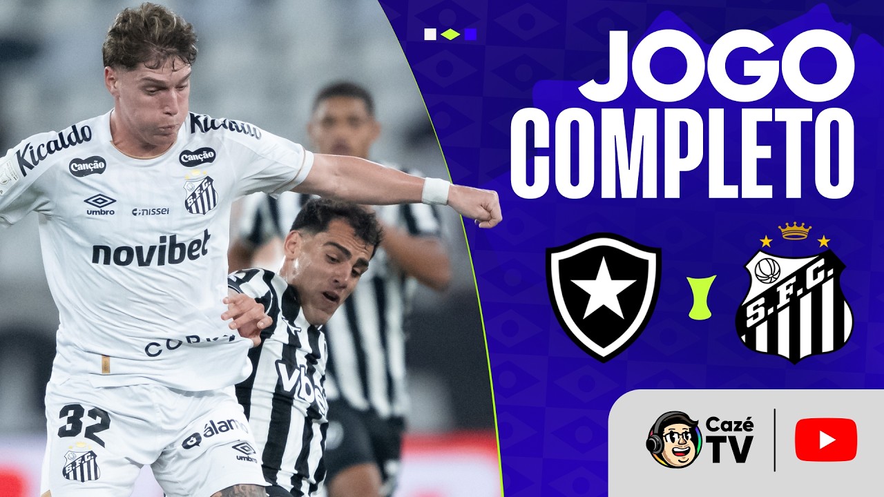 JOGO COMPLETO: BOTAFOGO X SANTOS | BRASILEIRÃO 2026 | 19ª RODADA