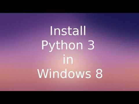 comment installer python sous windows 7