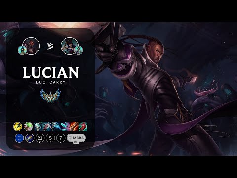 Lucian ADC vs Caitlyn - EUW Challenger Patch 12.22