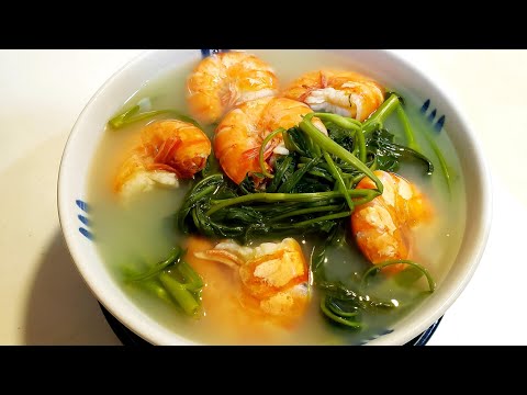 Canh chua rau muống nấu tôm thanh mát, ngon tuyệt 🌱
