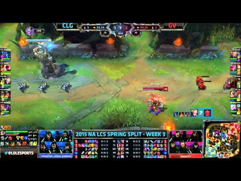 CLG vs Gravity Gaming | S5 NA LCS Spring 2015 Week 3 Day 2 | CLG vs GV W3D2G2 VOD 60FPS