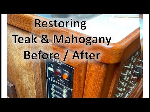 Restoring Mahogany & Teak Boat Wood