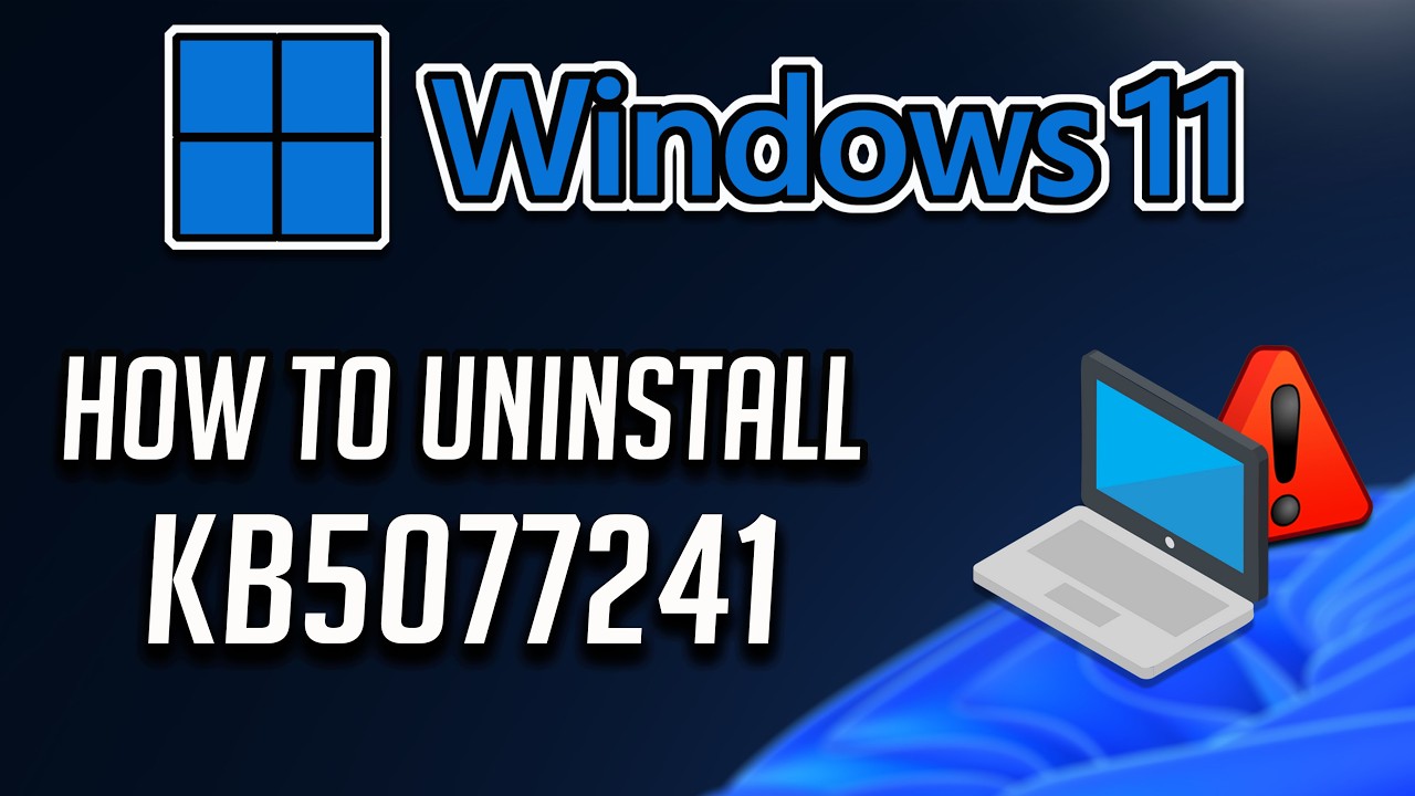 How To Uninstall KB5077241 Update On Windows 11 - Tutorial✅