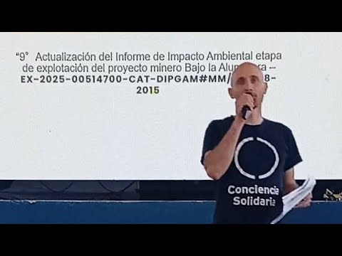 Audiencia Publica del IIA de Minera Alumbrera en Andalgalá - Conciencia Solidaria ONG presente.