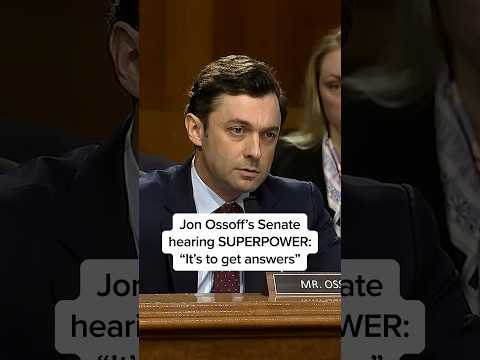 Jon Osoff's Senate hearing SUPERPOWER: 'It's to get answers'