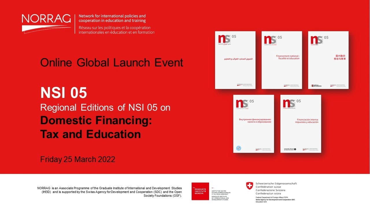 Regional Launch NSI 05 - Domestic Financing: Tax and Education - Mandarin