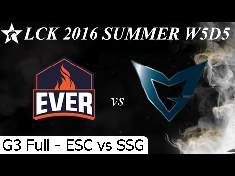 ESC vs SSG Game 3 Full + Damage 24/06/2016 - LCK Summer 2016 W5D5M6 ESC Ever vs Samsung Galaxy