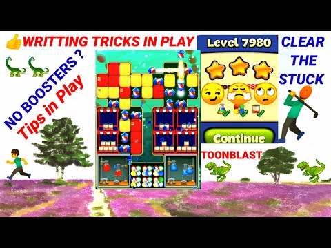 Toon Blast Strong Level 7980 |No Booster?👍Read Tips in Play🏌️🦕 🚁