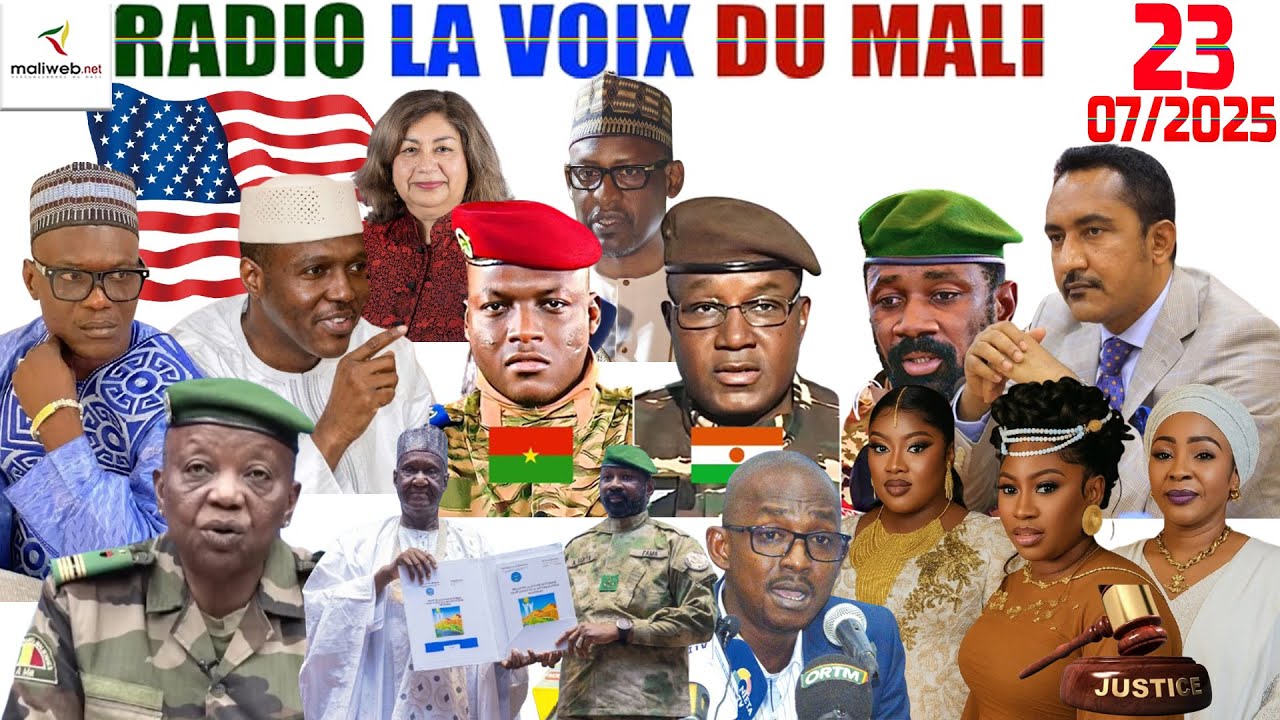 La Revue de Presse de la RADIO LA VOIX DU MALI du 23 Juillet 2025