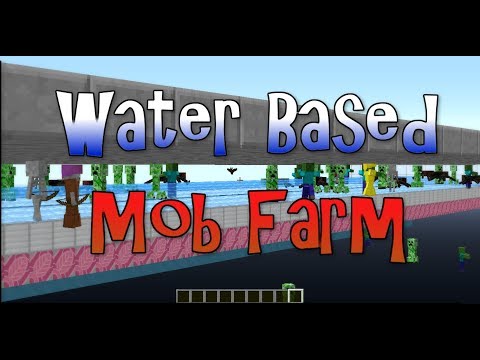 Water Based Mob Farm: Everything in a Single Floor! | Minecraft 1.12+