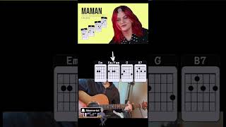 Maman - Version Eurovision - Louane SHORT 2 cover guitare avec les accords #tabs #guitare #tutorial